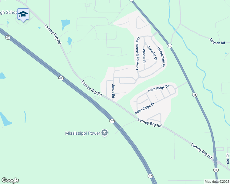 map of restaurants, bars, coffee shops, grocery stores, and more near 15549 Quail Creek Cove in Biloxi
