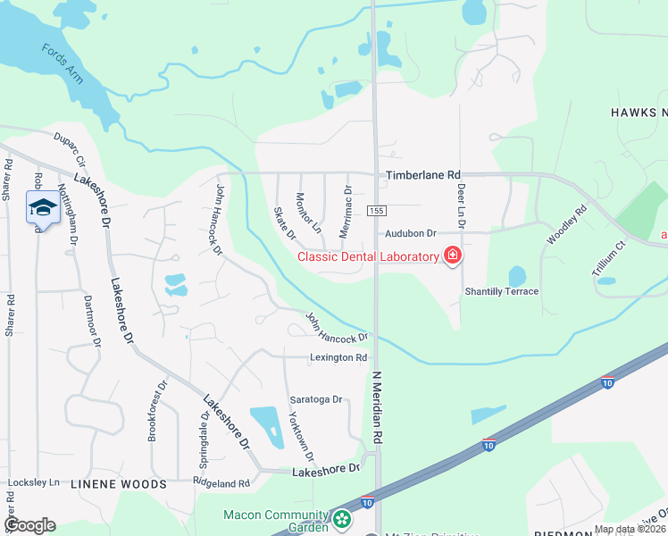 map of restaurants, bars, coffee shops, grocery stores, and more near 3349 Argonaut Drive in Tallahassee