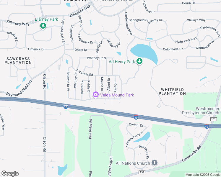 map of restaurants, bars, coffee shops, grocery stores, and more near 3223 Albert Drive in Tallahassee