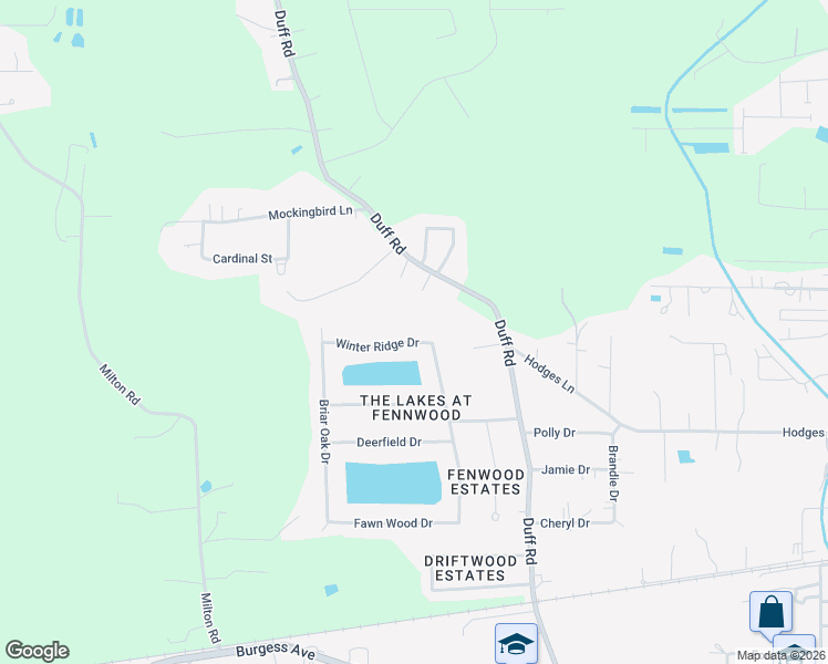 map of restaurants, bars, coffee shops, grocery stores, and more near 12522 Winter Ridge Drive in Walker