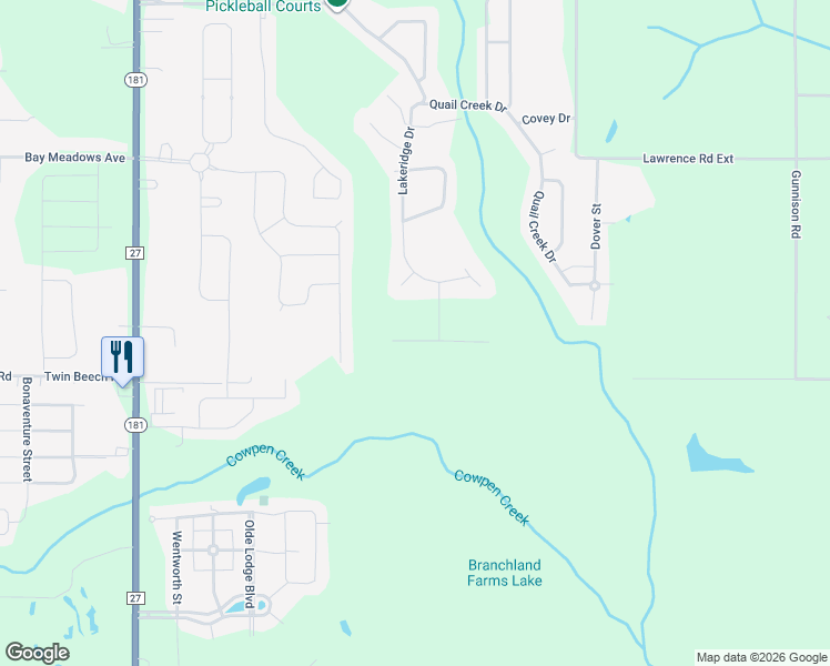 map of restaurants, bars, coffee shops, grocery stores, and more near 303 S Tee Dr in Fairhope