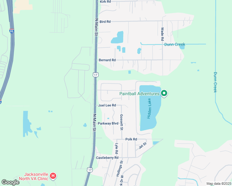 map of restaurants, bars, coffee shops, grocery stores, and more near 86 Lake Run Bv in Jacksonville