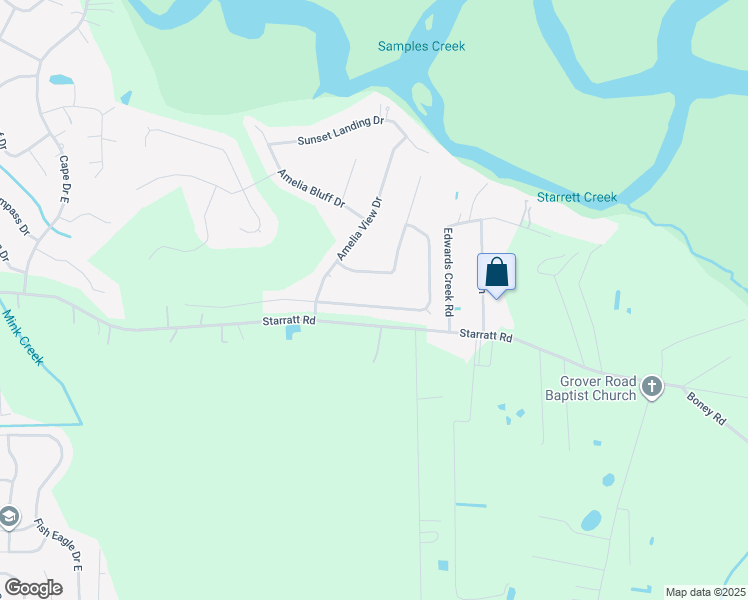 map of restaurants, bars, coffee shops, grocery stores, and more near 3059 Preserve Landing Drive in Jacksonville