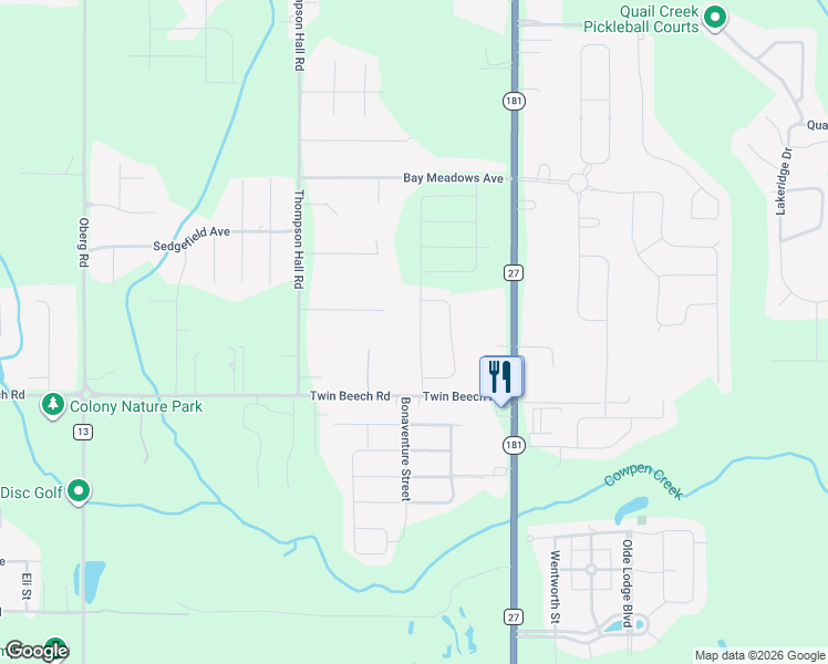 map of restaurants, bars, coffee shops, grocery stores, and more near 9720 Kelly McQuillen Drive in Fairhope