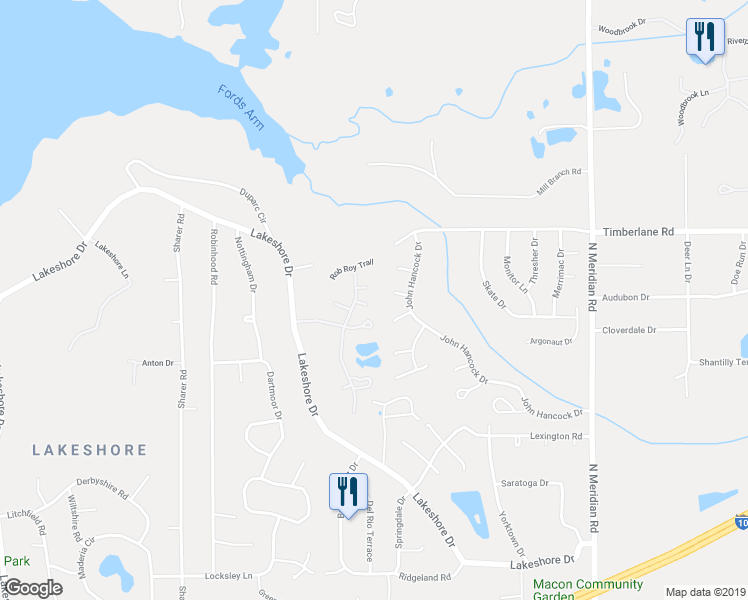 map of restaurants, bars, coffee shops, grocery stores, and more near 346 Ruger Ct in Tallahassee