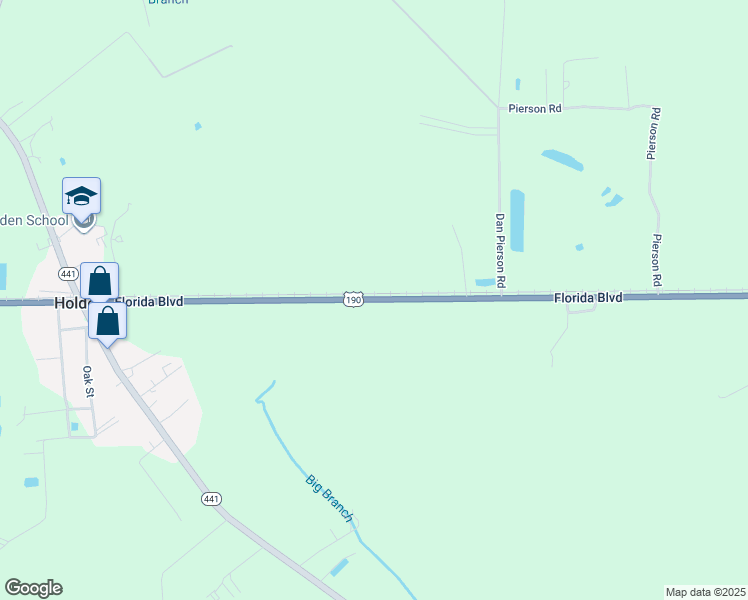 map of restaurants, bars, coffee shops, grocery stores, and more near 16815 Florida Boulevard in Holden
