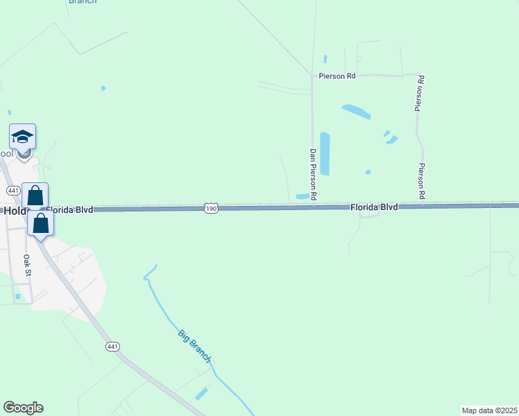 map of restaurants, bars, coffee shops, grocery stores, and more near 16815 Florida Boulevard in Holden