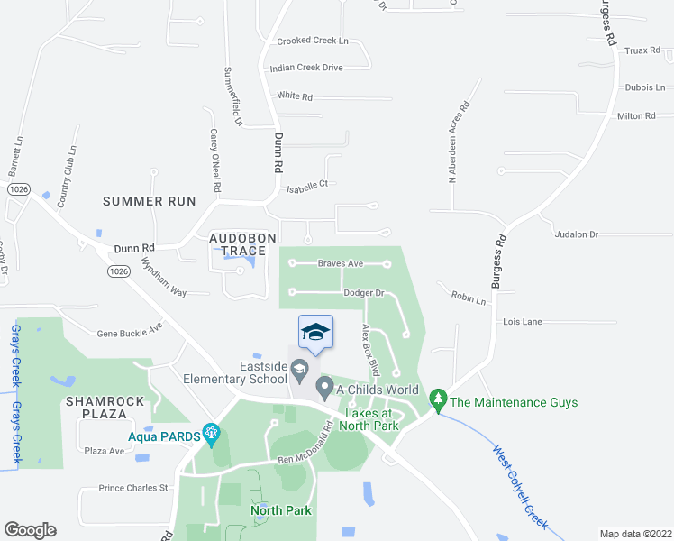 map of restaurants, bars, coffee shops, grocery stores, and more near 10652 Braves Avenue in Denham Springs