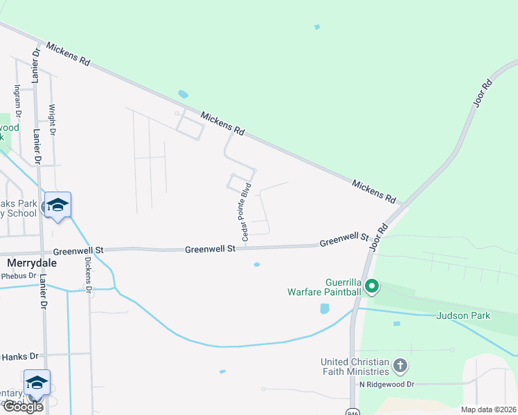 map of restaurants, bars, coffee shops, grocery stores, and more near 9003 Oakwood Lane in Baton Rouge