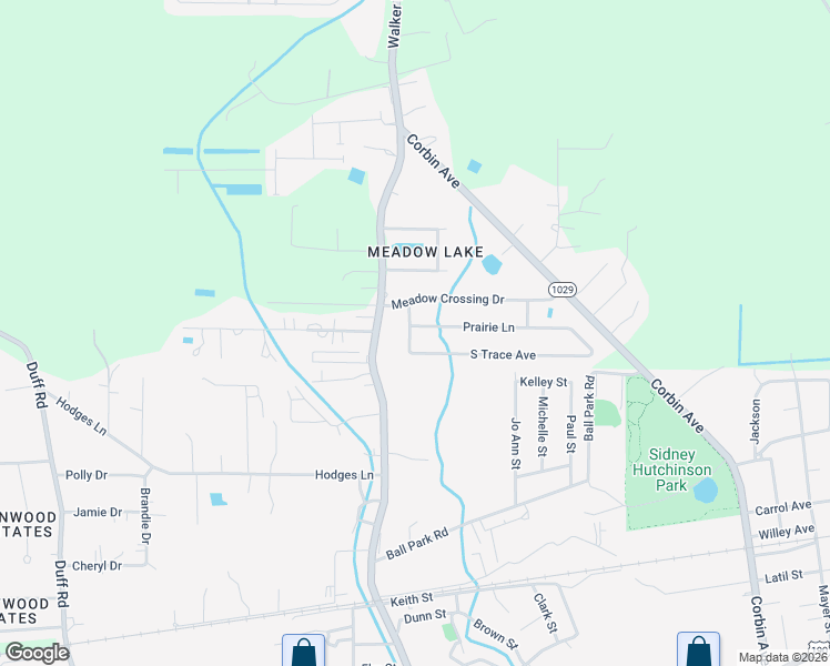 map of restaurants, bars, coffee shops, grocery stores, and more near 13442 Prairie Lane in Walker