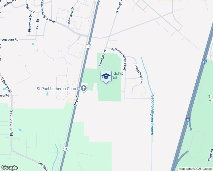 map of restaurants, bars, coffee shops, grocery stores, and more near in Picayune