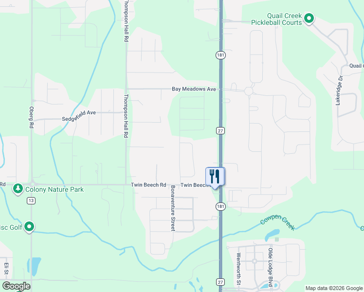 map of restaurants, bars, coffee shops, grocery stores, and more near 9720 Kelly McQuillen Drive in Fairhope