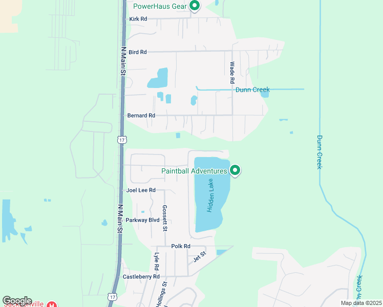 map of restaurants, bars, coffee shops, grocery stores, and more near 14669 Christen Drive in Jacksonville