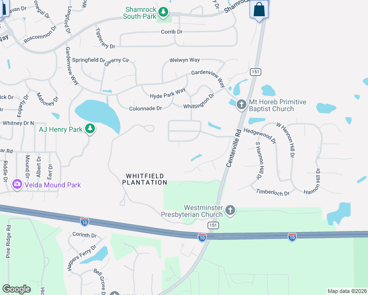 map of restaurants, bars, coffee shops, grocery stores, and more near 3328 Aqua Ridge Way in Tallahassee