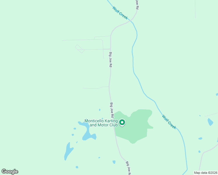 map of restaurants, bars, coffee shops, grocery stores, and more near 1398 Big Joe Road in Monticello