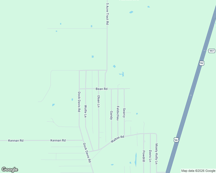 map of restaurants, bars, coffee shops, grocery stores, and more near 5 Acre Tract Road in Buna