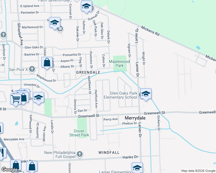 map of restaurants, bars, coffee shops, grocery stores, and more near 5907 Nashville Avenue in Baton Rouge