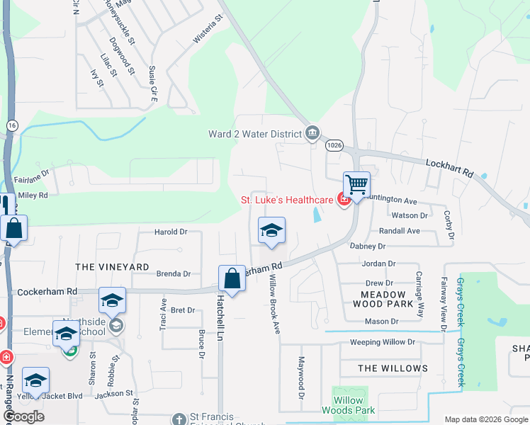 map of restaurants, bars, coffee shops, grocery stores, and more near 30664 Baker Drive in Denham Springs