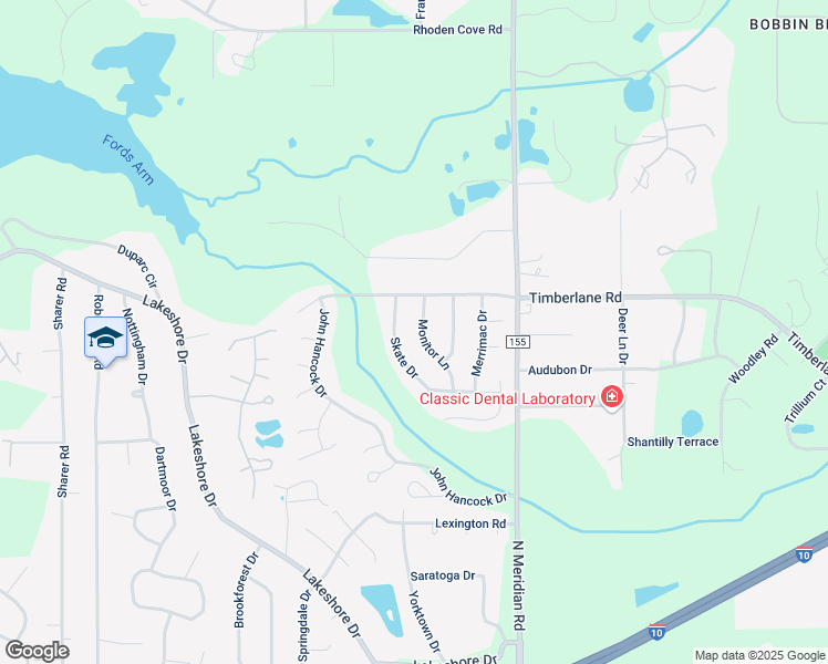 map of restaurants, bars, coffee shops, grocery stores, and more near 332 Skate Drive in Tallahassee