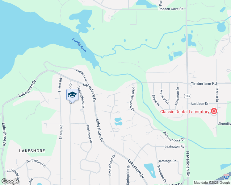 map of restaurants, bars, coffee shops, grocery stores, and more near 374 Rob Roy Trail in Tallahassee