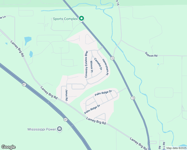 map of restaurants, bars, coffee shops, grocery stores, and more near 15231 Camelot Drive in Biloxi