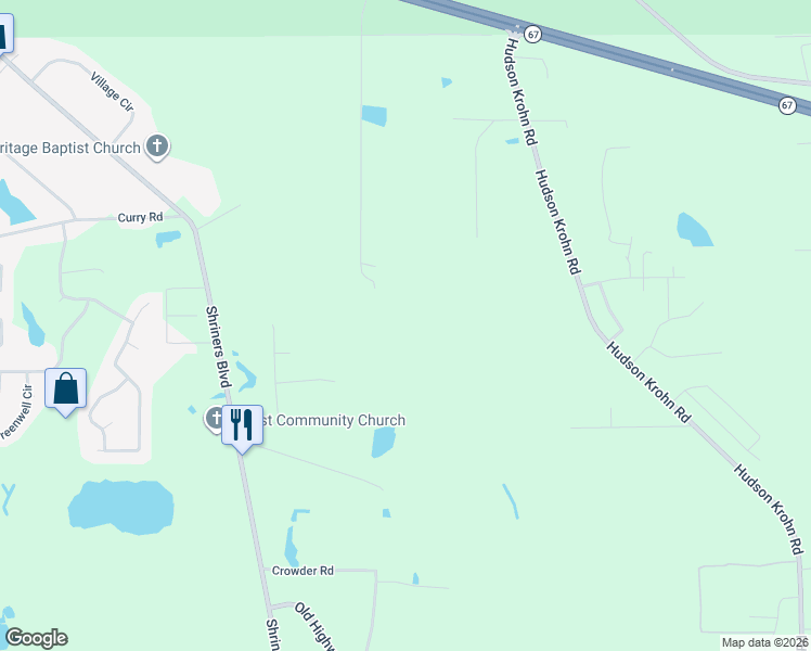 map of restaurants, bars, coffee shops, grocery stores, and more near 15200 Karen Road in Biloxi