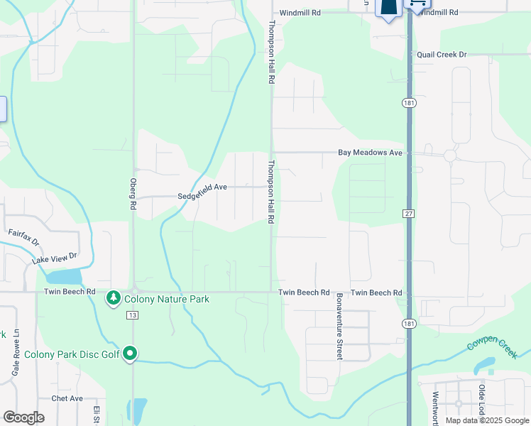 map of restaurants, bars, coffee shops, grocery stores, and more near 19201-19795 Thompson Hall Road in Fairhope