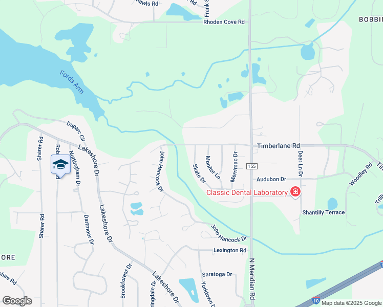 map of restaurants, bars, coffee shops, grocery stores, and more near 332 Skate Drive in Tallahassee