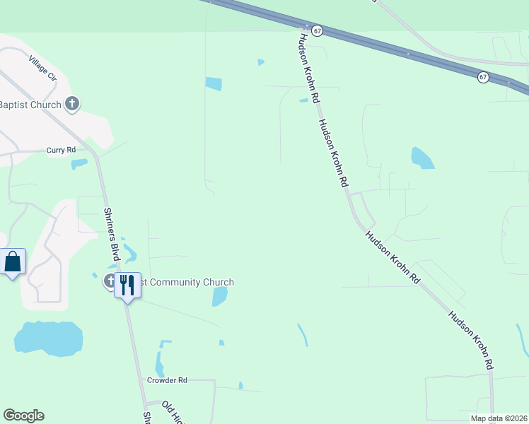 map of restaurants, bars, coffee shops, grocery stores, and more near 15200 Karen Road in Biloxi