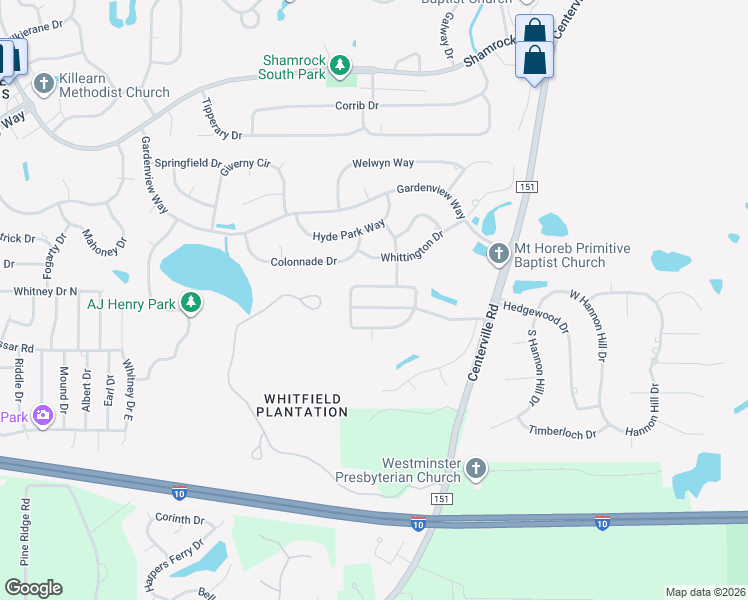 map of restaurants, bars, coffee shops, grocery stores, and more near 3326 Dry Creek Drive in Tallahassee