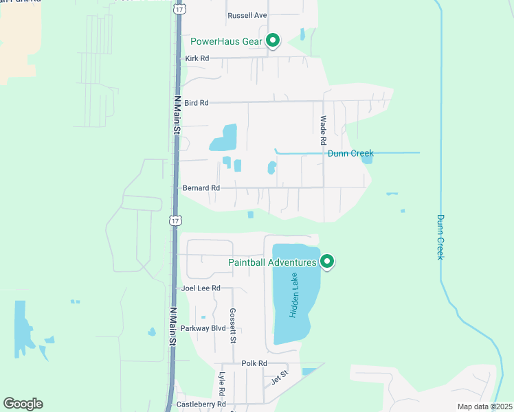 map of restaurants, bars, coffee shops, grocery stores, and more near 300 Bernard Road in Jacksonville