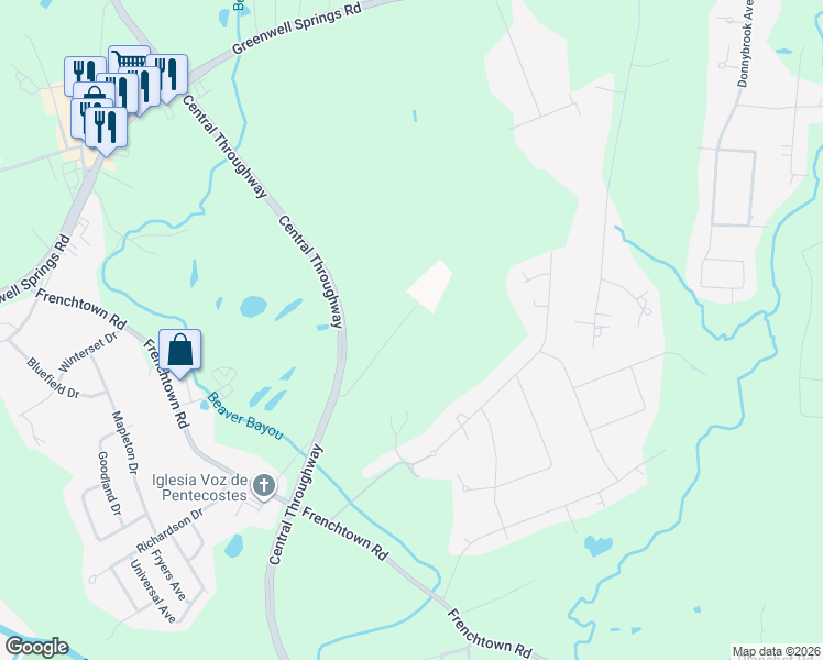 map of restaurants, bars, coffee shops, grocery stores, and more near 14845 A. J. Leblanc Road in Central