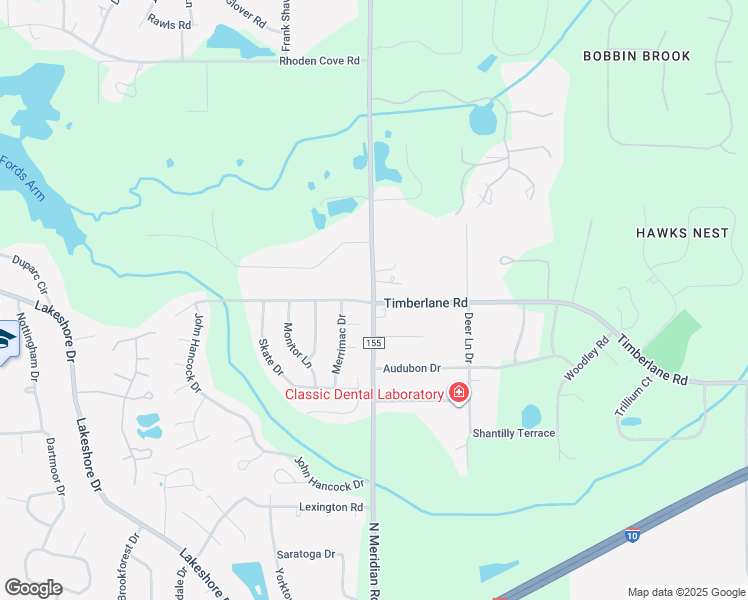 map of restaurants, bars, coffee shops, grocery stores, and more near 3500 North Meridian Road in Tallahassee