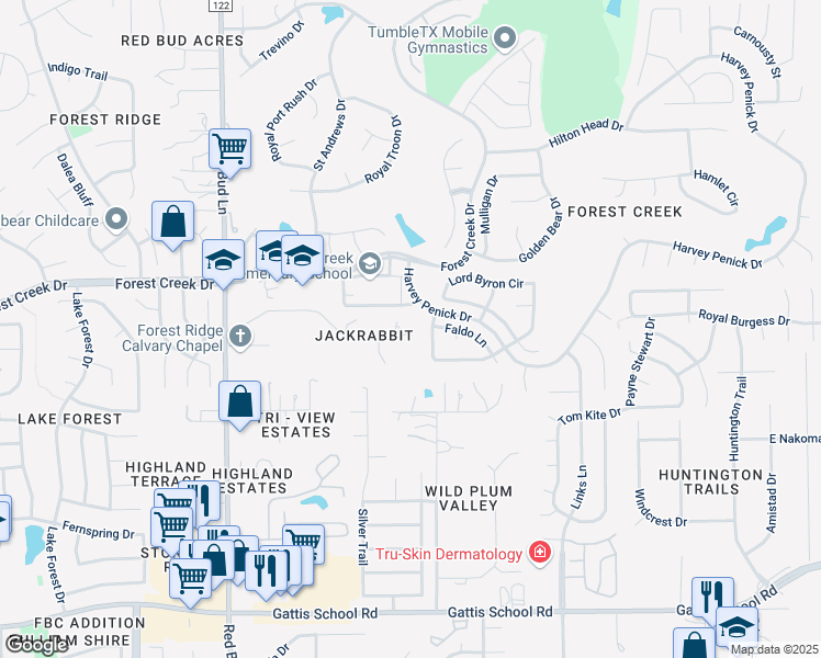 map of restaurants, bars, coffee shops, grocery stores, and more near 139 Jackrabbit Run in Round Rock