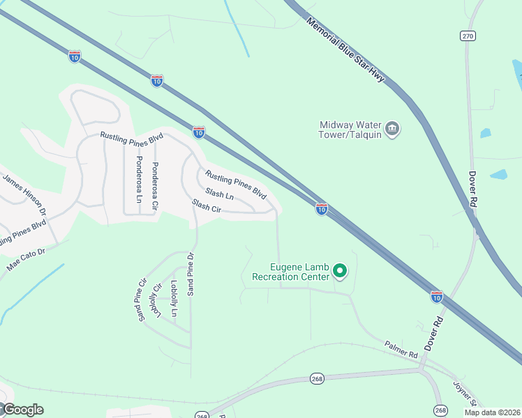 map of restaurants, bars, coffee shops, grocery stores, and more near 28 Slash Lane in Midway