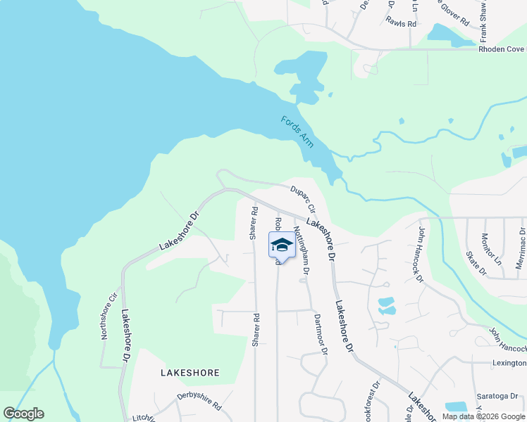 map of restaurants, bars, coffee shops, grocery stores, and more near 3436 Robinhood Road in Tallahassee