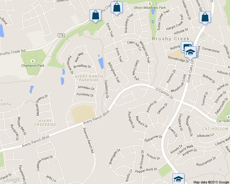 map of restaurants, bars, coffee shops, grocery stores, and more near 9324 Muskberry Cove in Austin