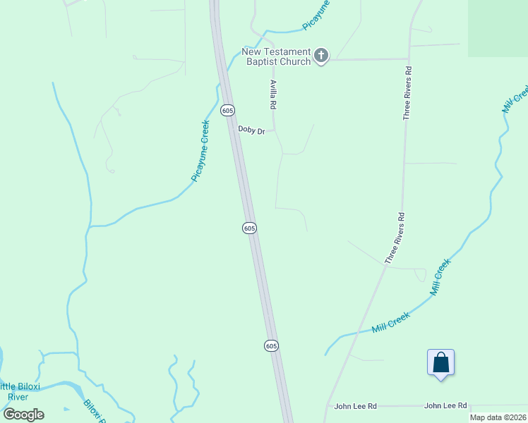 map of restaurants, bars, coffee shops, grocery stores, and more near 15715 Avilla Road in Biloxi