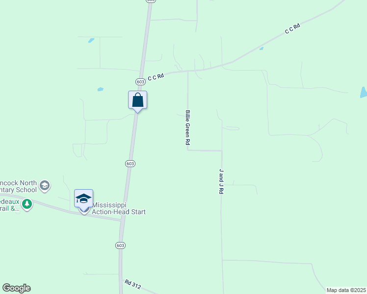 map of restaurants, bars, coffee shops, grocery stores, and more near 23107 Billie Green Road in Kiln