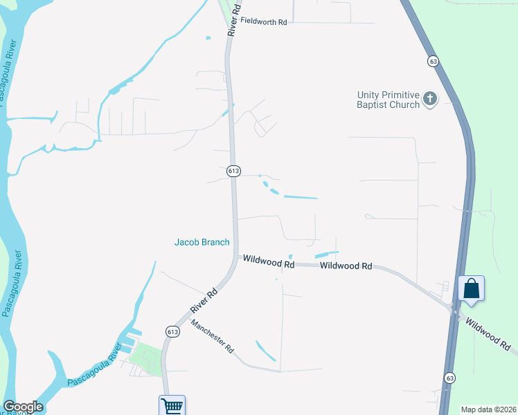 map of restaurants, bars, coffee shops, grocery stores, and more near 3709 Dowlwood Road in Moss Point