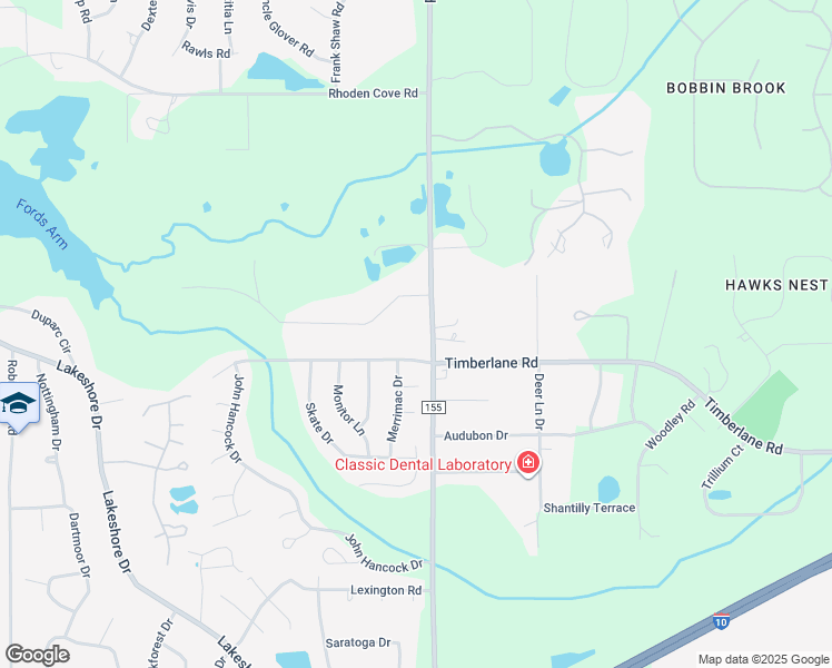 map of restaurants, bars, coffee shops, grocery stores, and more near 3500-3514 N Meridian Rd in Tallahassee