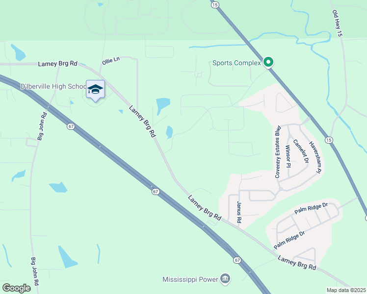 map of restaurants, bars, coffee shops, grocery stores, and more near 15272 Lamey Bridge Road in Biloxi