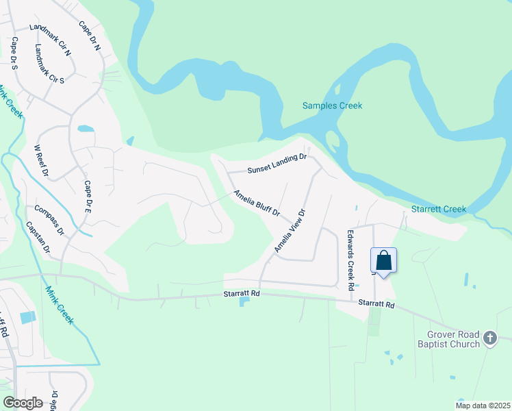 map of restaurants, bars, coffee shops, grocery stores, and more near 2934 Amelia Bluff Drive in Jacksonville