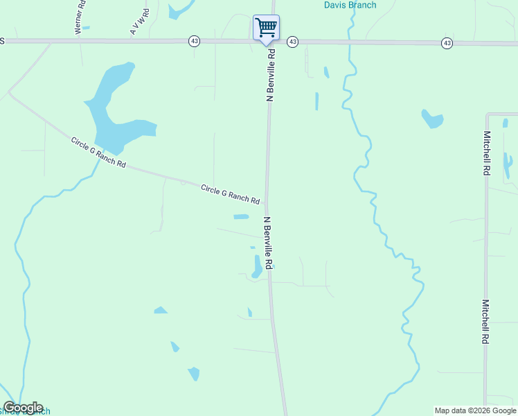 map of restaurants, bars, coffee shops, grocery stores, and more near 12001-12099 Circle G Ranch Rd in Picayune