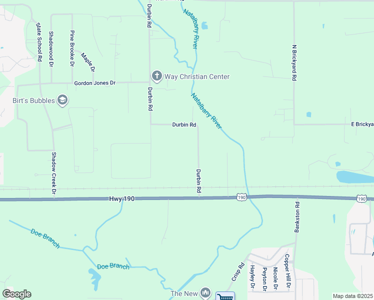 map of restaurants, bars, coffee shops, grocery stores, and more near 45125 Durbin Road in Hammond