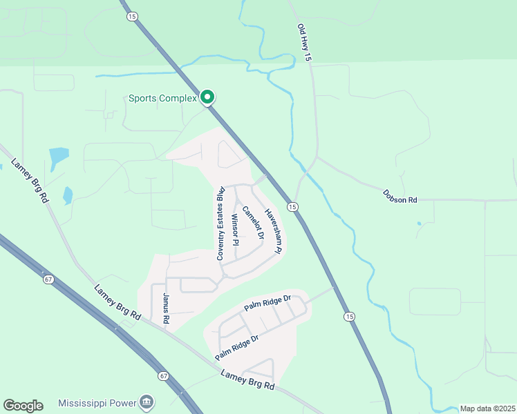 map of restaurants, bars, coffee shops, grocery stores, and more near 15339 Haversham Place in Biloxi