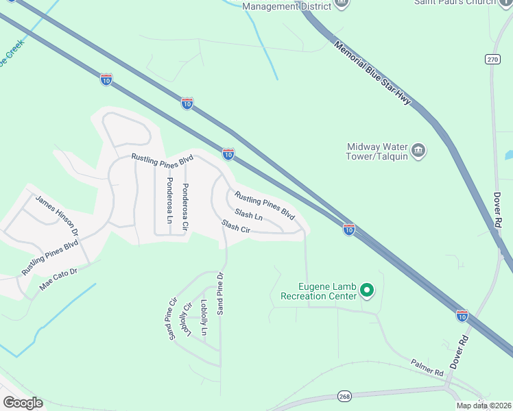 map of restaurants, bars, coffee shops, grocery stores, and more near 561 Rustling Pines Boulevard in Midway