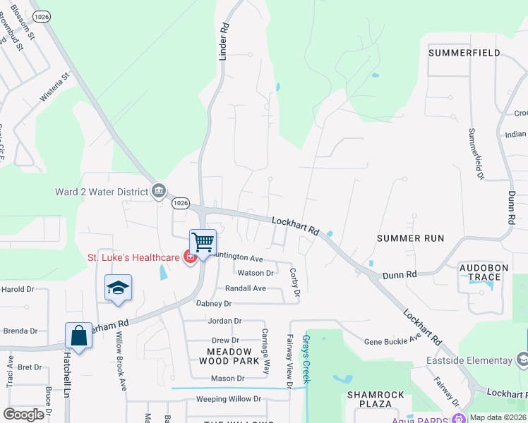 map of restaurants, bars, coffee shops, grocery stores, and more near 9101 Lockhart Road in Denham Springs