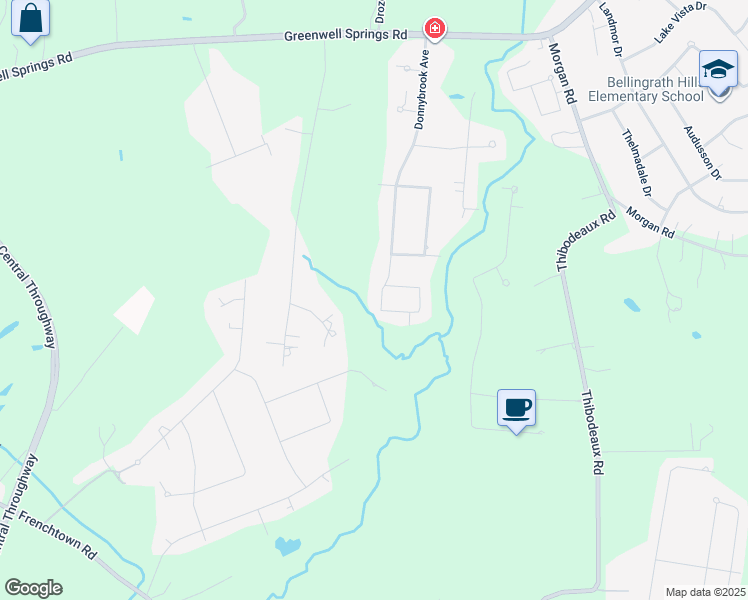 map of restaurants, bars, coffee shops, grocery stores, and more near 6037 Donnybrook Avenue in Central
