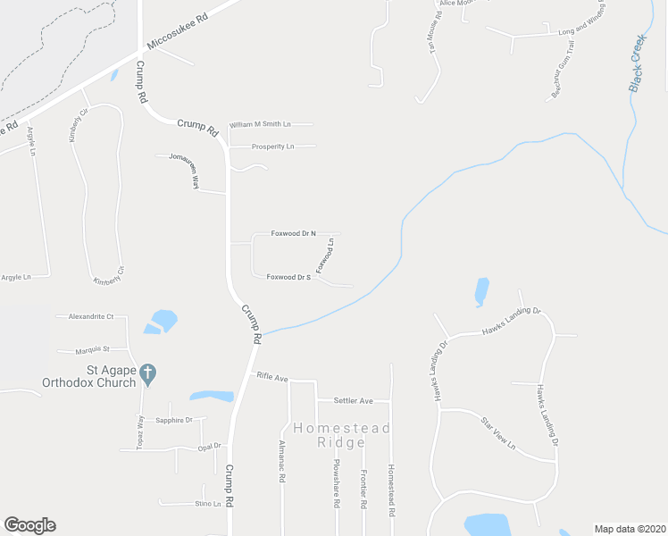 map of restaurants, bars, coffee shops, grocery stores, and more near 3107 Foxwood Lane in Tallahassee